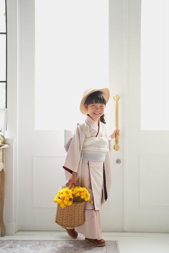 七五三　7歳　女の子着物（ピンク）