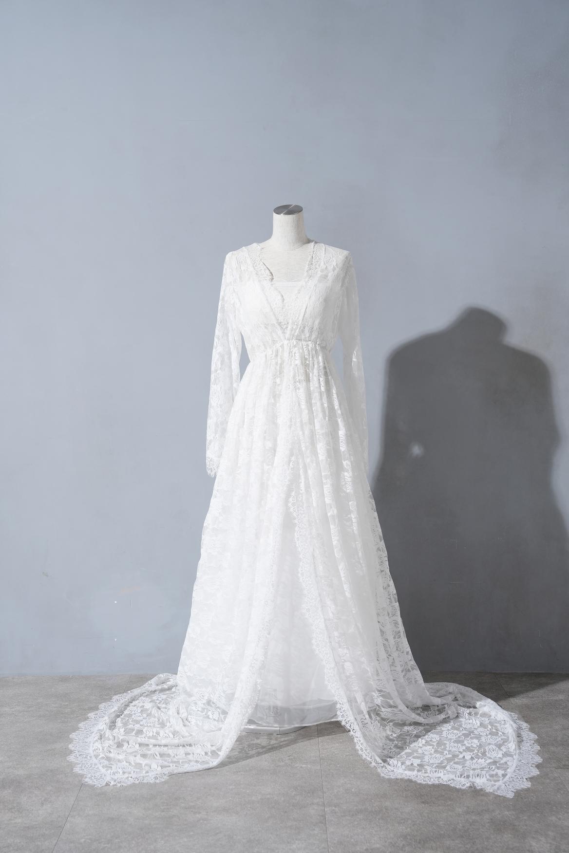 レースロングドレス